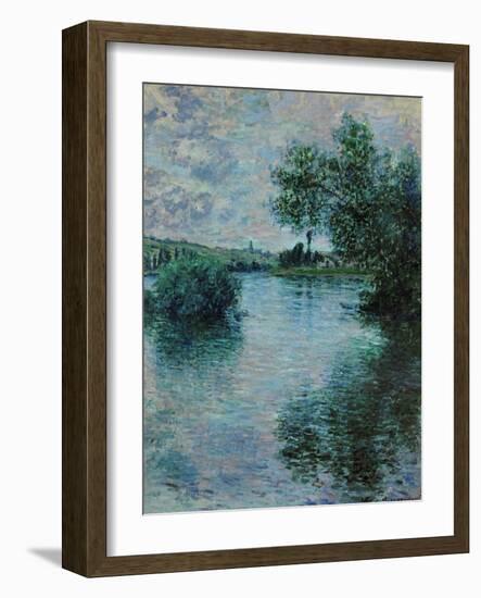 The Seine Near Vetheuil, 1879-Claude Monet-Framed Giclee Print