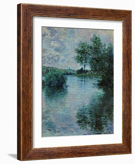 The Seine Near Vetheuil, 1879-Claude Monet-Framed Giclee Print