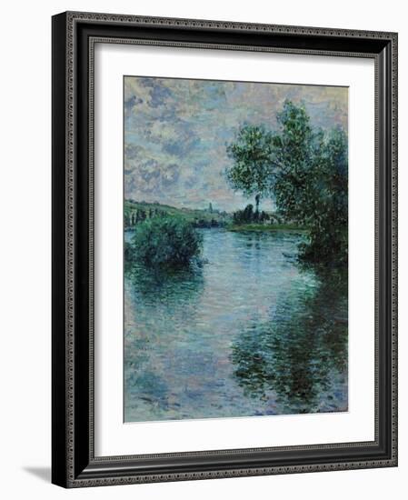 The Seine Near Vetheuil, 1879-Claude Monet-Framed Giclee Print