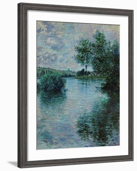 The Seine Near Vetheuil, 1879-Claude Monet-Framed Giclee Print