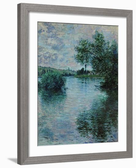 The Seine Near Vetheuil, 1879-Claude Monet-Framed Giclee Print