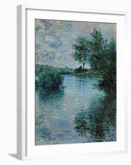 The Seine Near Vetheuil, 1879-Claude Monet-Framed Giclee Print