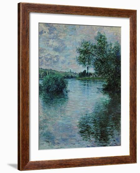 The Seine Near Vetheuil, 1879-Claude Monet-Framed Giclee Print