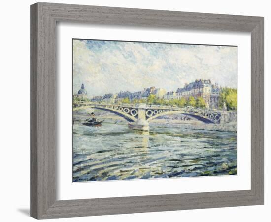 The Seine, Paris; La Seine a Paris, 1904-Henri Lebasque-Framed Giclee Print