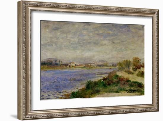 The Seine River Near Argenteuil, circa 1873-Pierre-Auguste Renoir-Framed Giclee Print
