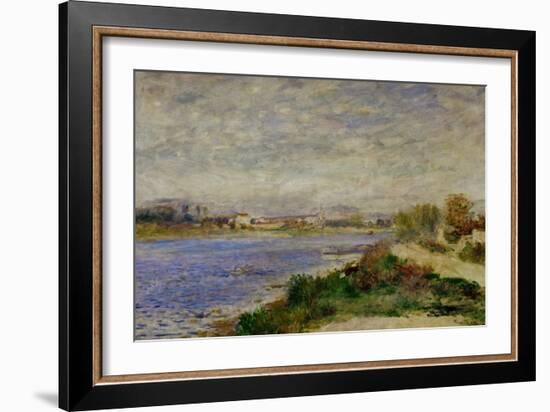 The Seine River Near Argenteuil, circa 1873-Pierre-Auguste Renoir-Framed Giclee Print