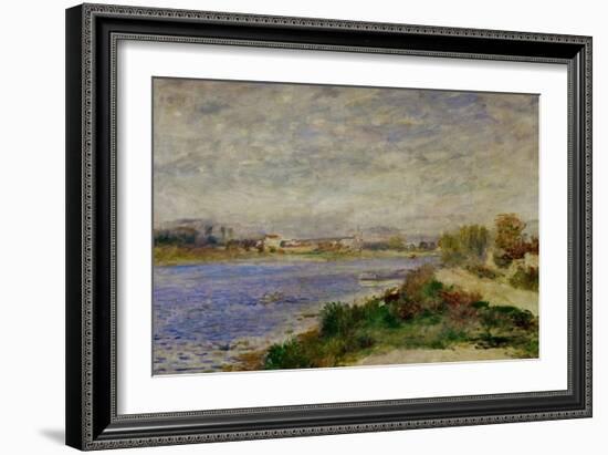 The Seine River Near Argenteuil, circa 1873-Pierre-Auguste Renoir-Framed Giclee Print