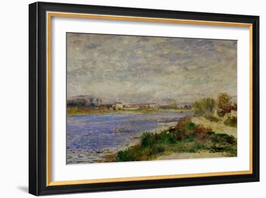 The Seine River Near Argenteuil, circa 1873-Pierre-Auguste Renoir-Framed Giclee Print