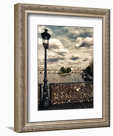 The Seine River - Pont des Arts - Paris-Philippe Hugonnard-Framed Photographic Print