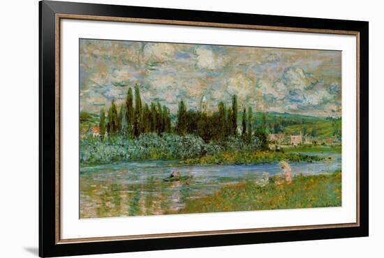 The Seine River-Claude Monet-Framed Art Print