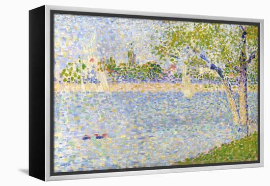 The Seine Seen from La Grande Jatte, 1888-Georges Seurat-Framed Premier Image Canvas