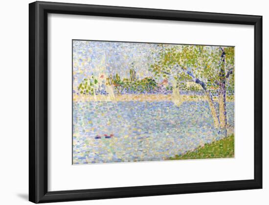 The Seine Seen from La Grande Jatte, 1888-Georges Seurat-Framed Giclee Print