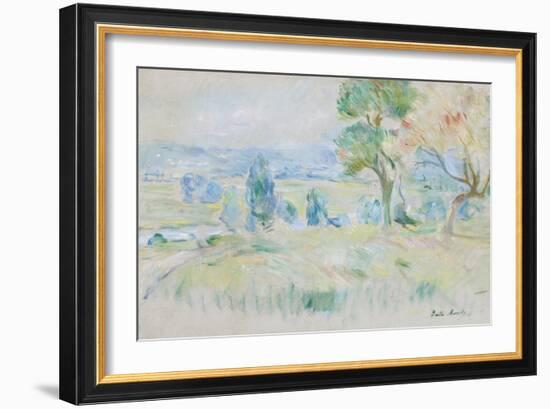 The Seine Valley at Mézy, 1891-Berthe Morisot-Framed Giclee Print