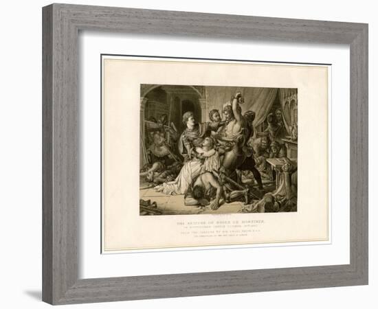 The Seizure of Roger De Mortimer (1287-133) at Nottingham Castle, 19th Century-Noel Paton-Framed Giclee Print