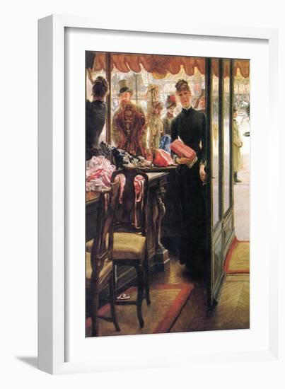 The Seller-James Tissot-Framed Art Print