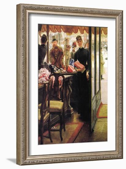 The Seller-James Tissot-Framed Art Print