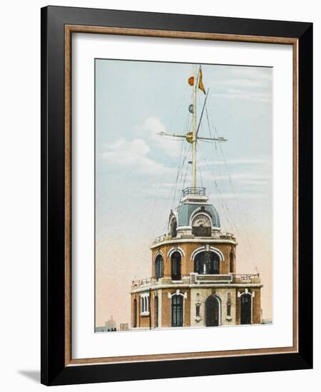 The Semaphore System at the Port of Le Havre, France-null-Framed Photographic Print