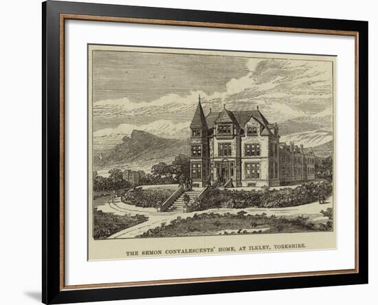 The Semon Convalescents' Home, at Ilkley, Yorkshire-null-Framed Giclee Print