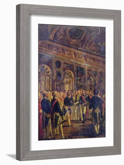 The Senate Presenting Louis Napoleon Bonaparte-Charles-Philippe Lariviere-Framed Giclee Print