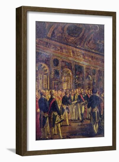 The Senate Presenting Louis Napoleon Bonaparte-Charles-Philippe Lariviere-Framed Giclee Print