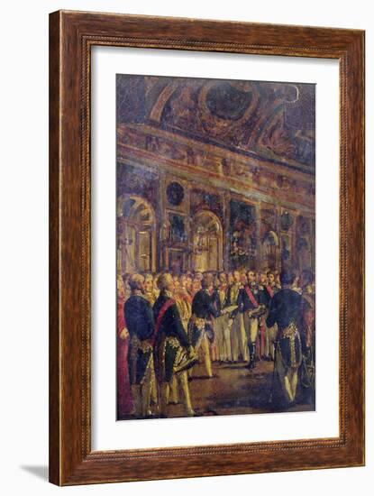 The Senate Presenting Louis Napoleon Bonaparte-Charles-Philippe Lariviere-Framed Giclee Print