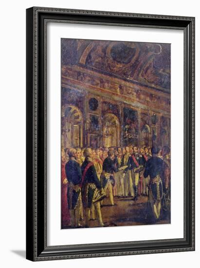 The Senate Presenting Louis Napoleon Bonaparte-Charles-Philippe Lariviere-Framed Giclee Print