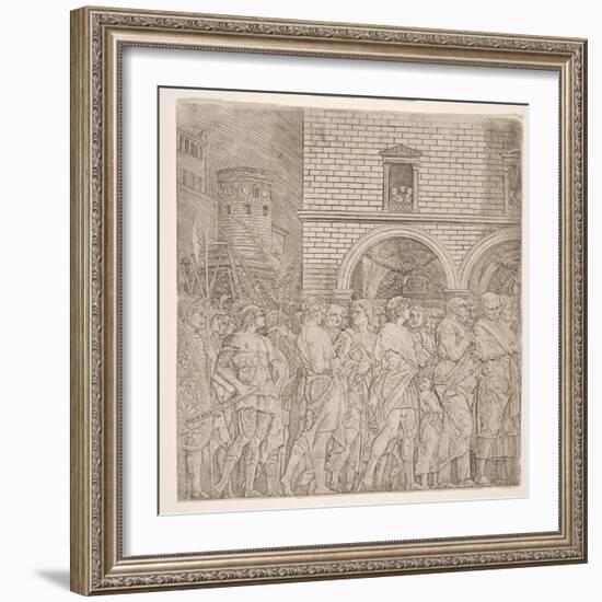 The Senators, from 'The Triumph of Julius Caesar, C.1495-Andrea Mantegna-Framed Giclee Print