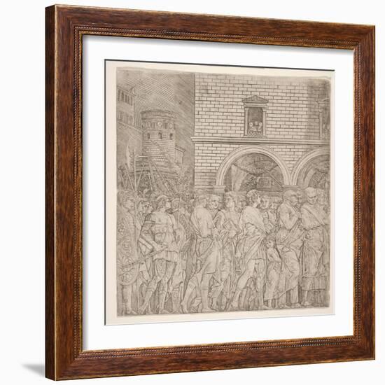 The Senators, from 'The Triumph of Julius Caesar, C.1495-Andrea Mantegna-Framed Giclee Print