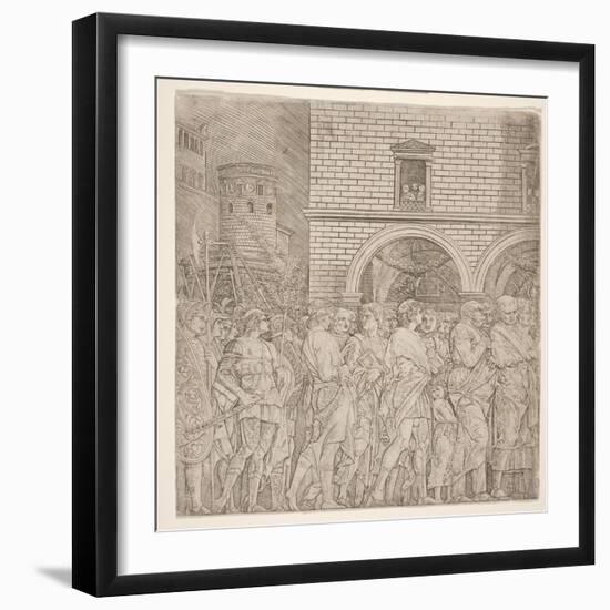 The Senators, from 'The Triumph of Julius Caesar, C.1495-Andrea Mantegna-Framed Giclee Print