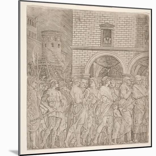 The Senators, from 'The Triumph of Julius Caesar, C.1495-Andrea Mantegna-Mounted Giclee Print