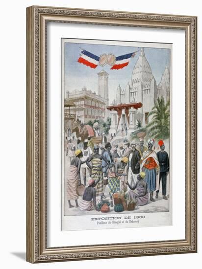 The Sengalise Pavilion at the Universal Exhibition of 1900, Paris, 1900-null-Framed Giclee Print