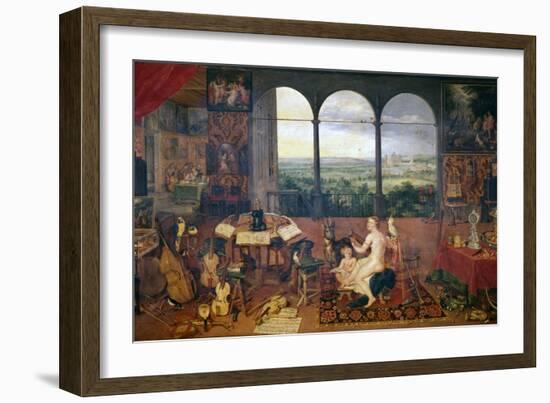 The Sense of Hearing, 1618-Jan Brueghel the Elder-Framed Giclee Print