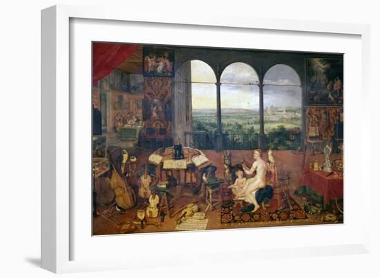 The Sense of Hearing, 1618-Jan Brueghel the Elder-Framed Giclee Print