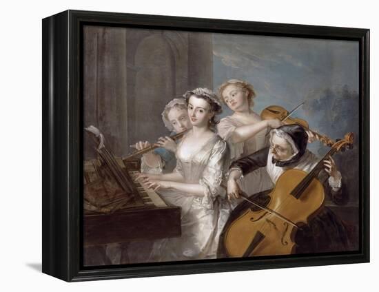 The Sense of Hearing, c.1744-7-Philippe Mercier-Framed Premier Image Canvas