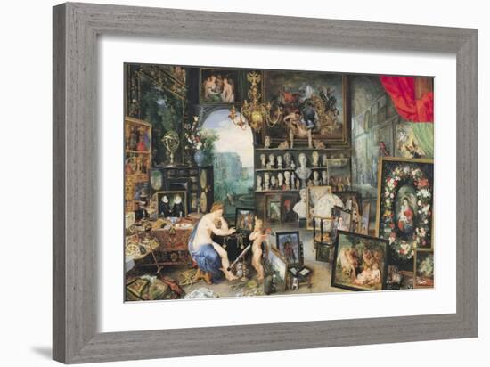 The Sense of Sight, 1617-Jan Brueghel the Elder-Framed Giclee Print