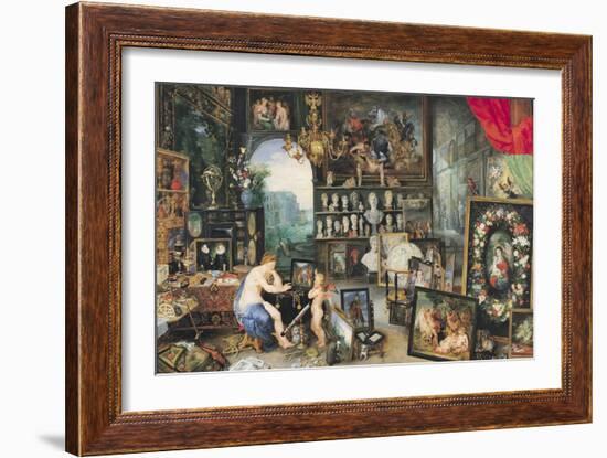 The Sense of Sight, 1617-Jan Brueghel the Elder-Framed Giclee Print