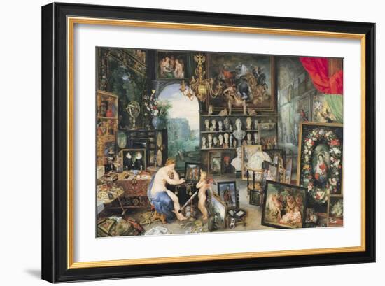 The Sense of Sight, 1617-Jan Brueghel the Elder-Framed Giclee Print