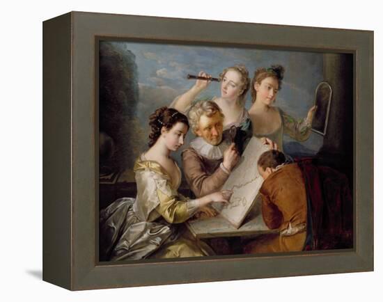 The Sense of Sight, c.1744-47-Philippe Mercier-Framed Premier Image Canvas