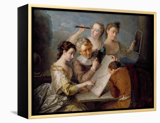 The Sense of Sight, c.1744-47-Philippe Mercier-Framed Premier Image Canvas