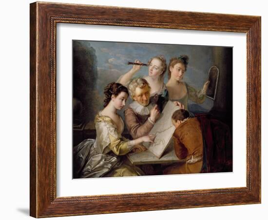 The Sense of Sight, c.1744-47-Philippe Mercier-Framed Giclee Print