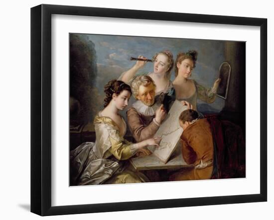 The Sense of Sight, c.1744-47-Philippe Mercier-Framed Giclee Print