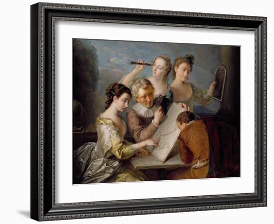 The Sense of Sight, c.1744-47-Philippe Mercier-Framed Giclee Print