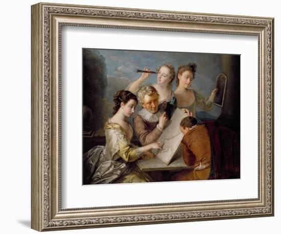 The Sense of Sight, c.1744-47-Philippe Mercier-Framed Giclee Print