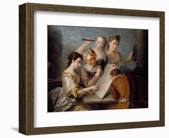 The Sense of Sight, c.1744-47-Philippe Mercier-Framed Giclee Print