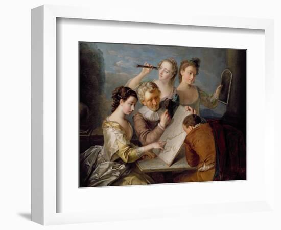 The Sense of Sight, c.1744-47-Philippe Mercier-Framed Giclee Print