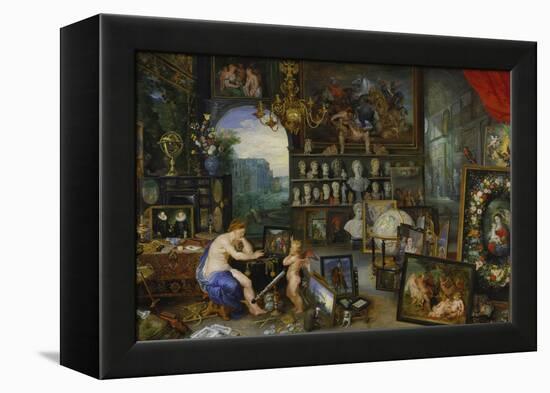 The Sense of Sight. (Executed with Peter Paul Rubens), 1617-Jan Brueghel the Elder-Framed Premier Image Canvas