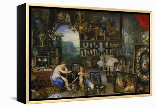 The Sense of Sight. (Executed with Peter Paul Rubens), 1617-Jan Brueghel the Elder-Framed Premier Image Canvas