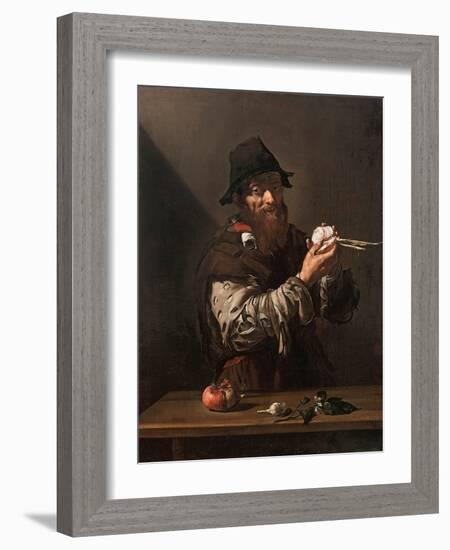 The Sense of Smell, C.1615 (Oil on Canvas)-Jusepe de Ribera-Framed Giclee Print