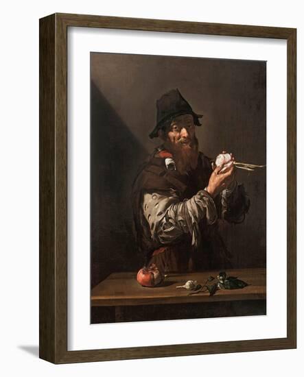 The Sense of Smell, C.1615 (Oil on Canvas)-Jusepe de Ribera-Framed Giclee Print