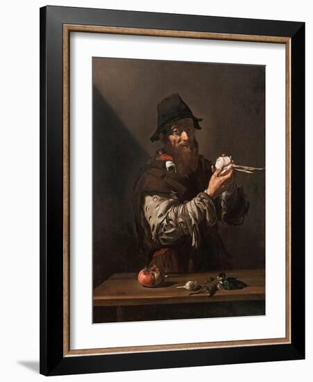 The Sense of Smell, C.1615 (Oil on Canvas)-Jusepe de Ribera-Framed Giclee Print